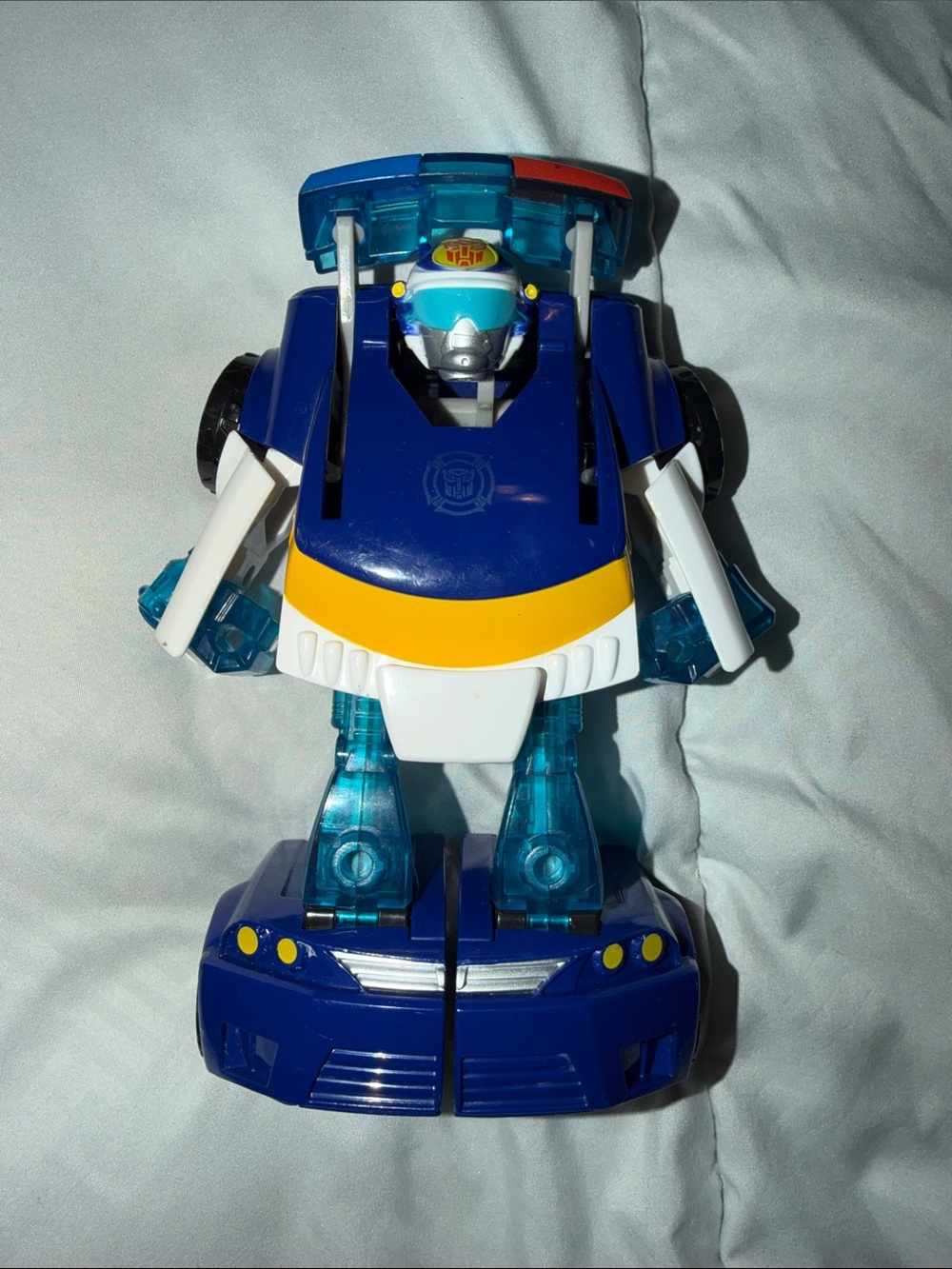 Transformers Playskool Heroes _ Energize Chase the Police Bot / Blue Version